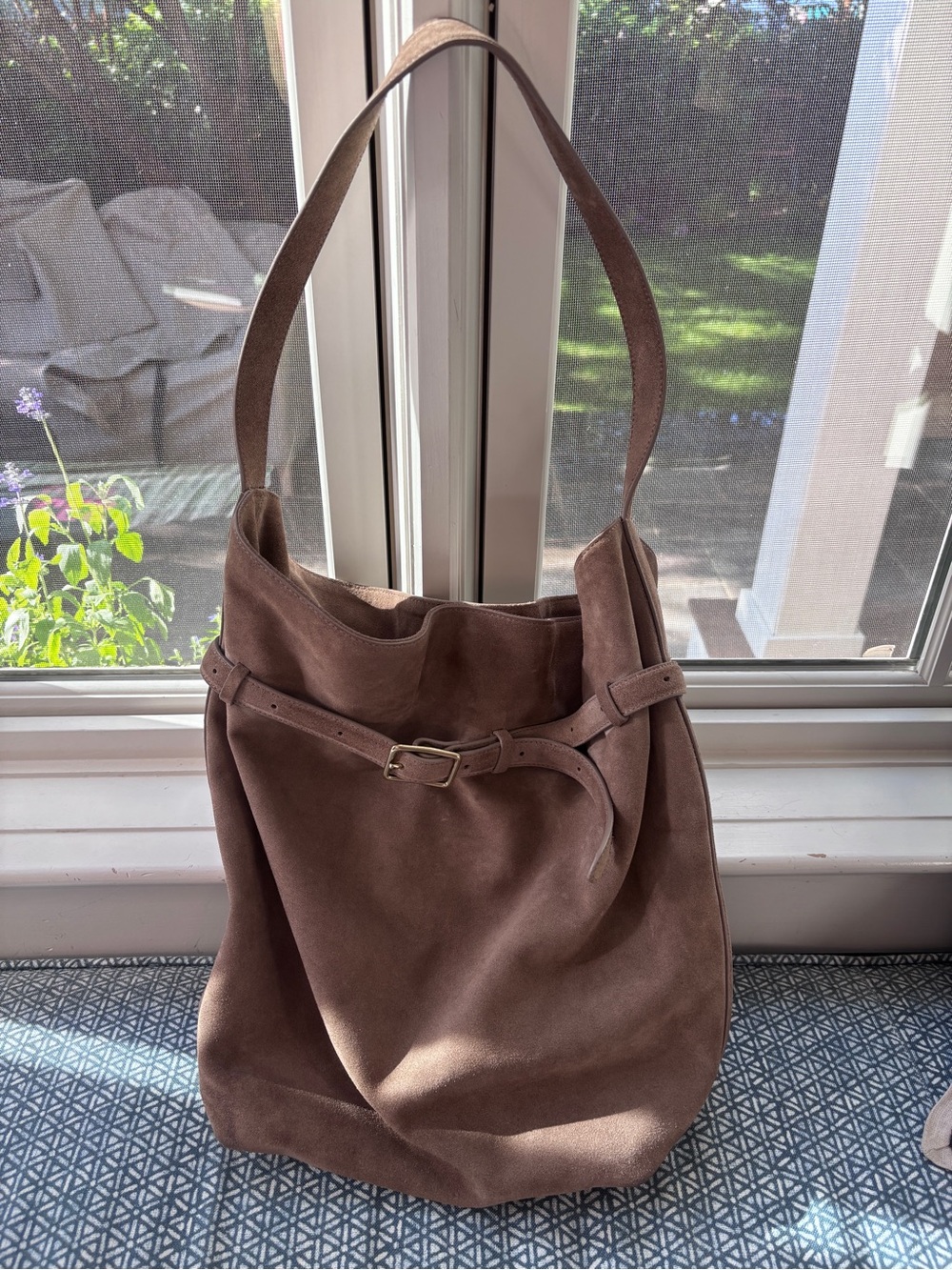 Reformation Suede Shoulder Bag